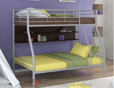 двухъярусная кровать Гранада-2 П цвет серый / венге