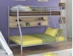 двухъярусная кровать Гранада-2 П цвет серый / дуб молочный