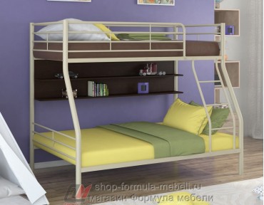 двухъярусная кровать Гранада-2 П цвет бежевый / венге
