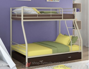 двухъярусная кровать Гранада-2 Я цвет бежевый / венге