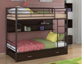 двухъярусная кровать Севилья-3 ПЯ цвет коричневый / венге, Формула мебели