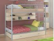 двухъярусная кровать Севилья-3 ПЯ цвет серый / дуб молочный, Формула мебели