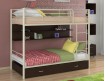 двухъярусная кровать Севилья-3 ПЯ цвет бежевый / венге, Формула мебели