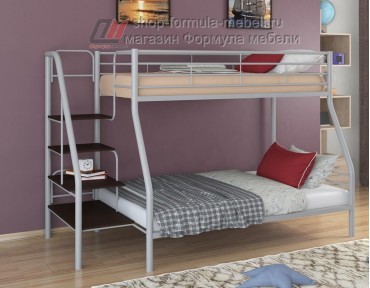 двухъярусная кровать Толедо-1 цвет серый / венге