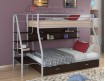 двухъярусная кровать Толедо-1 ПЯ цвет серый / венге