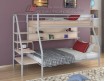 двухъярусная кровать Толедо-1 П цвет серый / дуб молочный