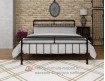 металлическая двухместная кровать Авила, цвет коричневый