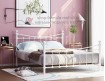 металлическая двухспальная кровать Эльда, цвет белый