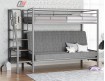 двухъярусная кровать с диваном Мадлен-3 цвет серый / серый / тёмный ясень шимо