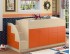 кровать чердак Дюймовочка-4 цвет дуб молочный / оранжевый