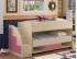 двухъярусная кровать Дюймовочка-4.3 цвет дуб молочный / розовый